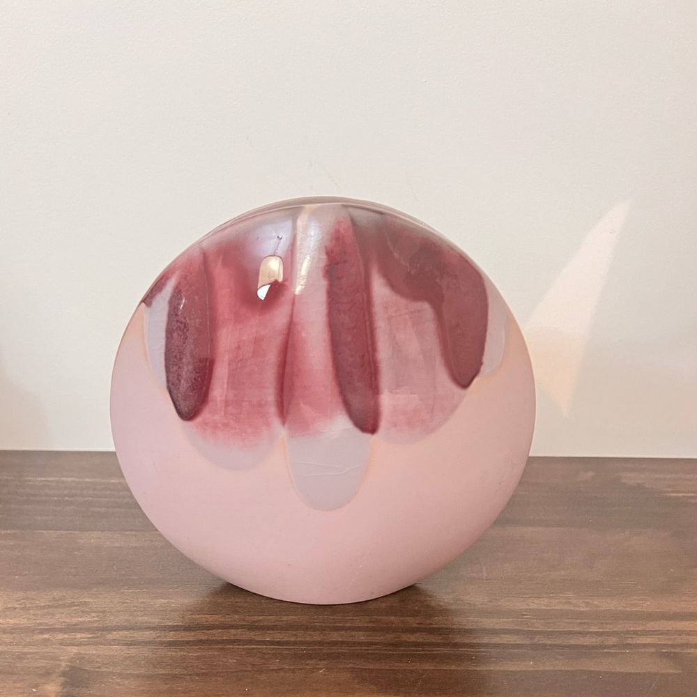 Vintage Laslo for Mikasa Oval pink Vase